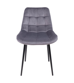 Стул AV 405, темно-серый бархат H-15/черный