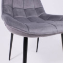 Стул AV 405, темно-серый бархат H-15/черный (106084) 