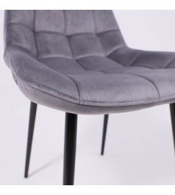 Стул AV 405, темно-серый бархат H-15/черный