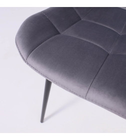 Стул AV 405, темно-серый бархат H-15/черный