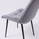 Стул AV 405, темно-серый бархат H-15/черный (106084) 