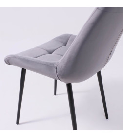 Стул AV 405, темно-серый бархат H-15/черный