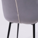 Стул AV 405, темно-серый бархат H-15/черный (106084) 