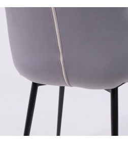 Стул AV 405, темно-серый бархат H-15/черный