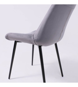 Стул AV 405, темно-серый бархат H-15/черный