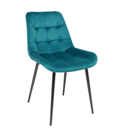 Стул AV 405, темно-бирюзовый бархат Н-56/черный