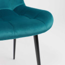 Стул AV 405, темно-бирюзовый бархат Н-56/черный (105373) 