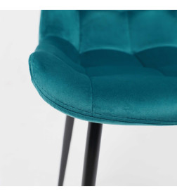 Стул AV 405, темно-бирюзовый бархат Н-56/черный
