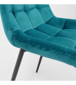Стул AV 405, темно-бирюзовый бархат Н-56/черный