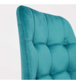 Стул AV 405, темно-бирюзовый бархат Н-56/черный