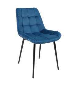 Стул AV 405, синий бархат H-58/черный