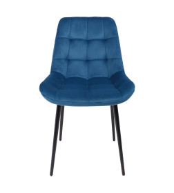 Стул AV 405, синий бархат H-58/черный