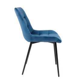 Стул AV 405, синий бархат H-58/черный