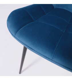 Стул AV 405, синий бархат H-58/черный