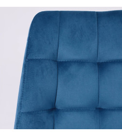 Стул AV 405, синий бархат H-58/черный