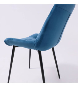 Стул AV 405, синий бархат H-58/черный