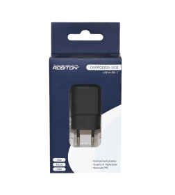 Блок питания GAN 35Вт 3000мА USB/Type C ROBITON CHARGER35-UCB БЛ19416