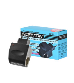 Блок питания 1000мА с гнездом автоприкуривателя ROBITON DC101 БЛ16183