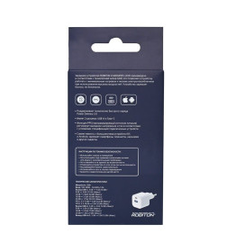 Блок питания GAN 35Вт 3000мА USB/Type C ROBITON CHARGER35-UCW БЛ19417