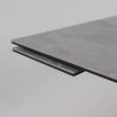 Стол AV 2122, МДФ+керамика, раздвижной 1400 (2000)*850 серый, матовый  LARKA GREY/черный (119684) 