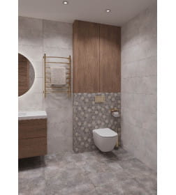 Плитка Beryoza Ceramica декор Cornion дымчатый 300х600х9 мм