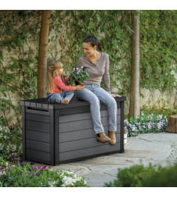 Сундук садовый уличный Cortina 380 л, графит