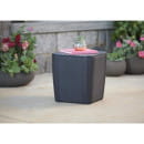 Стол-сундук пластиковый Luzon table, плоское плетение, графит (223932) 