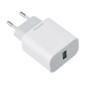 Сетевое зарядное устройство 1USB 18W QC3.0 (белый) GoPower GPQC07 00-00022767 (00-00022767) 