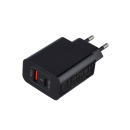 Сетевое зарядное устройство 1USB+1Type-C 20W QC3.0 (черный) GoPower GPQC08 00-00030975 (00-00030975) 