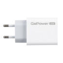 Сетевое зарядное устройство 1USB+1Type-C 20W QC3.0 (белый) GoPower GPQC08 00-00028401 (00-00028401) 