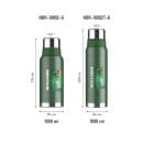 Термос БИОСТАЛЬ-ОХОТА NBR-Z-GT 1,0 л 2 чашки, ситечко (зеленый)