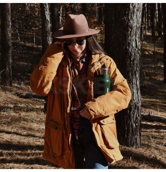 Термос БИОСТАЛЬ-ОХОТА NBR-Z-GT 1,0 л 2 чашки, ситечко (зеленый)