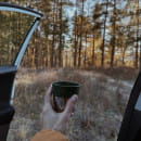 Термос БИОСТАЛЬ-ОХОТА NBR-Z-GT 1,0 л 2 чашки, ситечко (зеленый)