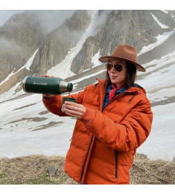 Термос БИОСТАЛЬ-ОХОТА NBR-ZG 1,2 л 2 чашки, ситечко (зеленый)