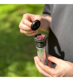 Термос БИОСТАЛЬ-ОХОТА NBR-Z 1,2 л 2 чашки, ситечко