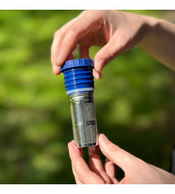 Термос БИОСТАЛЬ-ОХОТА NBR-ZB 1,6 л 2 чашки, ситечко (сининй)