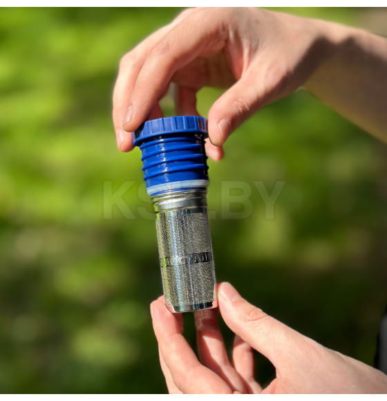 Термос БИОСТАЛЬ-ОХОТА NBR-ZB 1,6 л 2 чашки, ситечко (сининй)