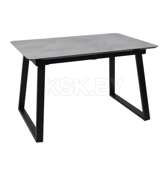 Стол AV 1208, HPL+МДФ,  раздвижной 1200 (1600)*800 Мрамор Марквина синий/черный (119636) 