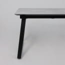 Стол AV 1208, HPL+МДФ,  раздвижной 1200 (1600)*800 Мрамор Марквина синий/черный (119636) 