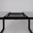 Стол AV 1208, HPL+МДФ,  раздвижной 1200 (1600)*800 Мрамор Марквина синий/черный (119636) 