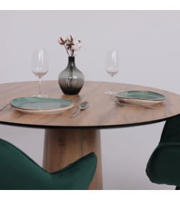 Стол AV 1317, HPL+МДФ, нераздвижной 1000 Дуб Вотан/черный