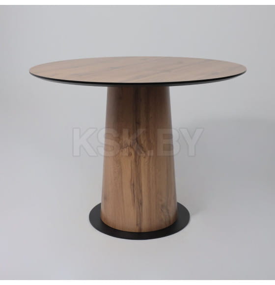 Стол AV 1317, HPL+МДФ, нераздвижной 1000 Дуб Вотан/черный (119654) 