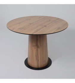 Стол AV 1317, HPL+МДФ, нераздвижной 1000 Дуб Вотан/черный