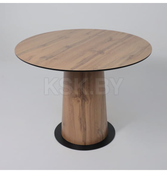 Стол AV 1317, HPL+МДФ, нераздвижной 1000 Дуб Вотан/черный (119654) 