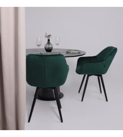 Стол AV 1317, HPL+МДФ, нераздвижной 1200 Черный тунис/черный