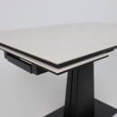 Стол AV 2119, МДФ+керамика, раздвижной 1200 (1800)*800 серый, матовый CARMEN LIDHT GREY/черный (119682) 