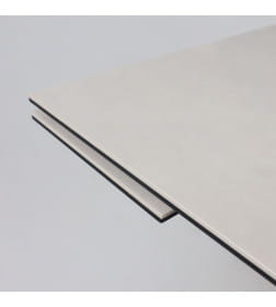 Стол AV 2119, МДФ+керамика, раздвижной 1200 (1800)*800 серый, матовый CARMEN LIDHT GREY/черный