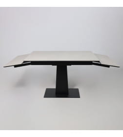 Стол AV 2119, МДФ+керамика, раздвижной 1200 (1800)*800 серый, матовый CARMEN LIDHT GREY/черный