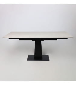 Стол AV 2119, МДФ+керамика, раздвижной 1200 (1800)*800 серый, матовый CARMEN LIDHT GREY/черный