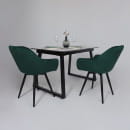 Стол AV 1208, HPL+МДФ,  раздвижной 1200 (1600)*800 Виктори натуральный/черный (119637) 